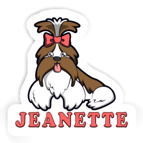 Sticker Jeanette Shih Tzu Image