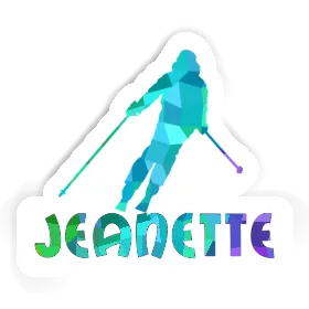 Sticker Jeanette Skier Image