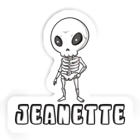 Sticker Skeleton Jeanette Image