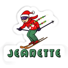 Sticker Jeanette Skier Image