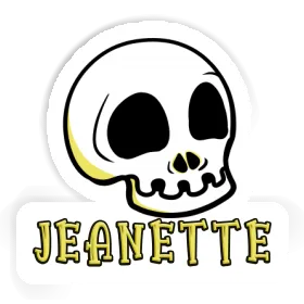 Sticker Skull Jeanette Image