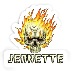 Sticker Jeanette Skull Image