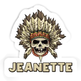 Jeanette Sticker Kids Skull Image