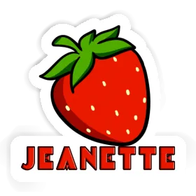 Jeanette Sticker Strawberry Image