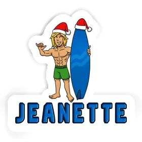 Jeanette Sticker Surfer Image