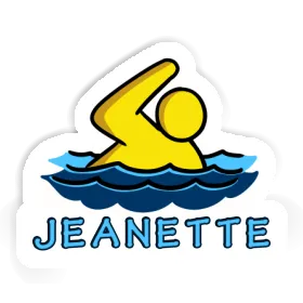 Swimmer Sticker Jeanette Image