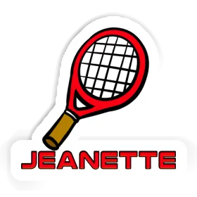 Sticker Tennis Racket Jeanette Image