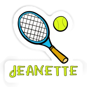 Tennis Racket Sticker Jeanette Image