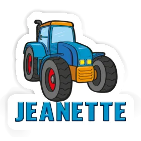 Jeanette Sticker Tractor Image