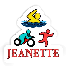 Triathlete Sticker Jeanette Image