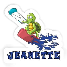 Sticker Jeanette Kitesurfer Image