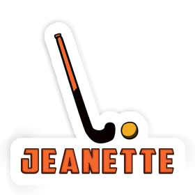 Sticker Jeanette Floorball Stick Image