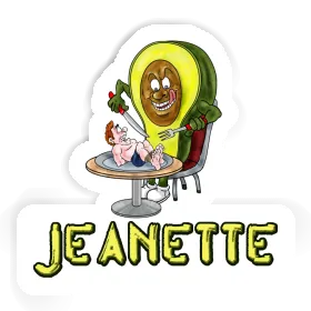 Sticker Avocado Jeanette Image