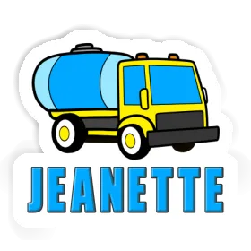 Jeanette Sticker Water Truck Image