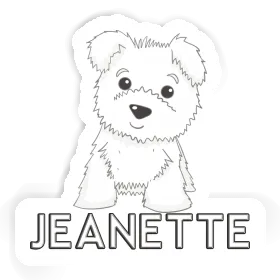 Jeanette Sticker Westie Image