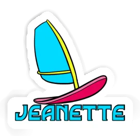 Windsurf Board Sticker Jeanette Image