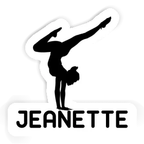 Sticker Yoga Woman Jeanette Image