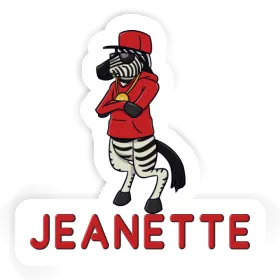 Jeanette Sticker Zebra Image