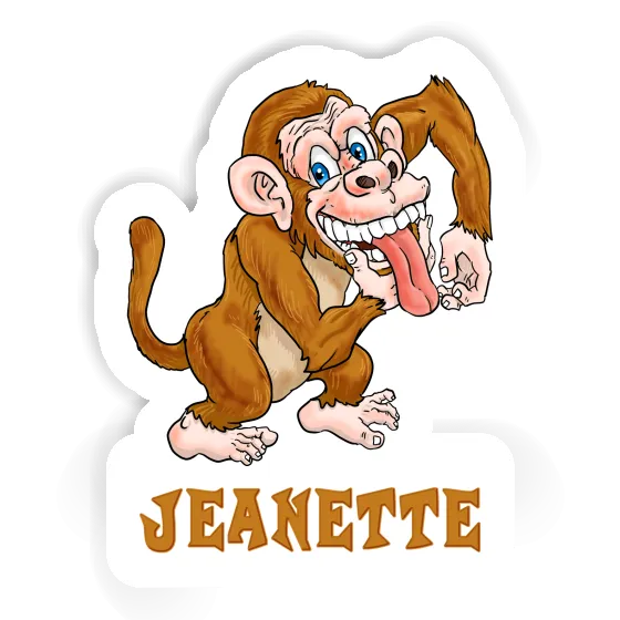 Jeanette Sticker Gorilla Laptop Image