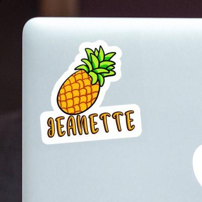 Jeanette Sticker Ananas Notebook Image