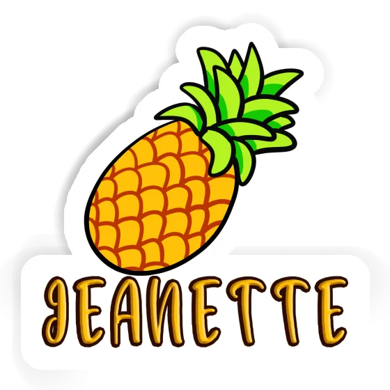 Sticker Pineapple Jeanette Laptop Image