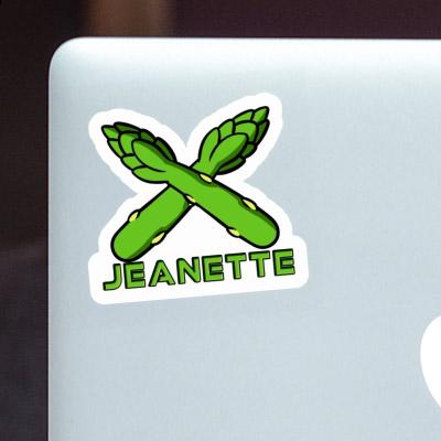 Jeanette Sticker Asparagus Notebook Image