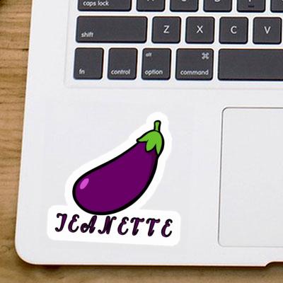 Aubergine Sticker Jeanette Image