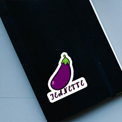 Aubergine Sticker Jeanette Notebook Image