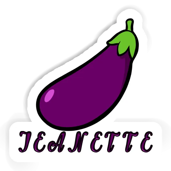 Aubergine Sticker Jeanette Laptop Image