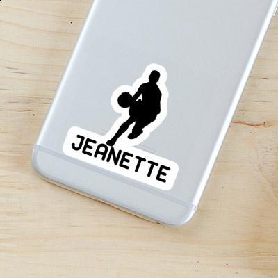 Basketball Player Sticker Jeanette Laptop Image