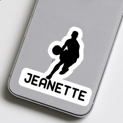 Basketball Player Sticker Jeanette Laptop Image