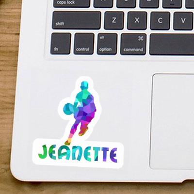 Sticker Jeanette Basketball Player Gift package Image