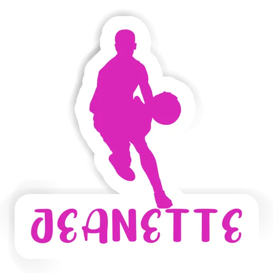 Sticker Jeanette Basketball Player Gift package Image