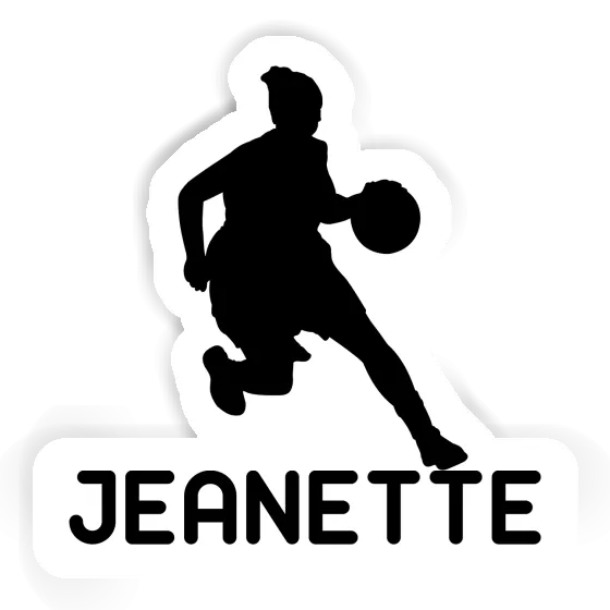 Sticker Jeanette Basketball Player Laptop Image