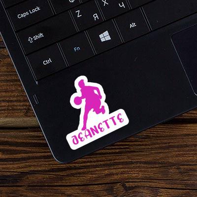 Sticker Jeanette Basketball Player Laptop Image