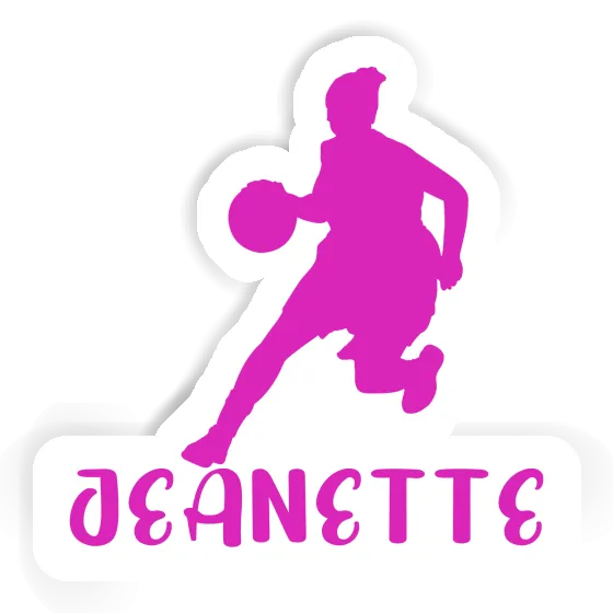 Sticker Jeanette Basketball Player Gift package Image