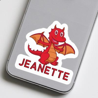 Sticker Jeanette Baby-Drache Notebook Image