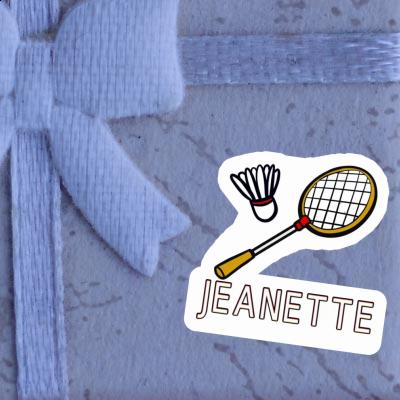 Jeanette Sticker Badminton Racket Image