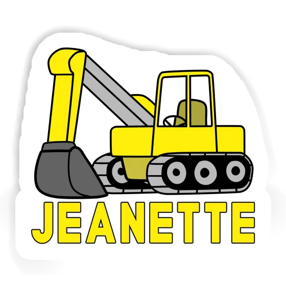 Excavator Sticker Jeanette Notebook Image