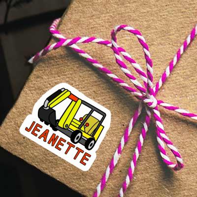 Sticker Mini-Excavator Jeanette Image