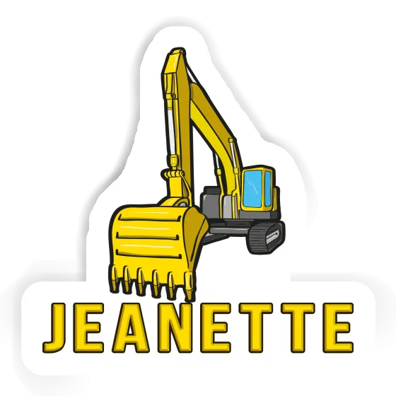 Sticker Jeanette Excavator Image