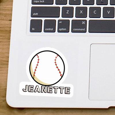 Jeanette Sticker Baseball Image