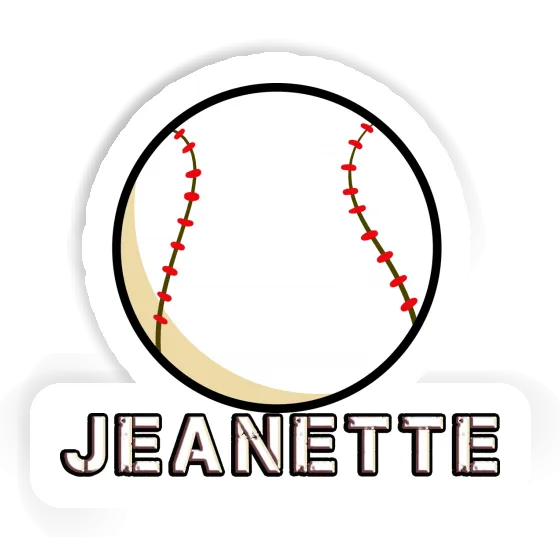 Sticker Baseball Jeanette Notebook Image