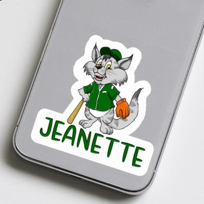 Jeanette Sticker Baseball Cat Gift package Image