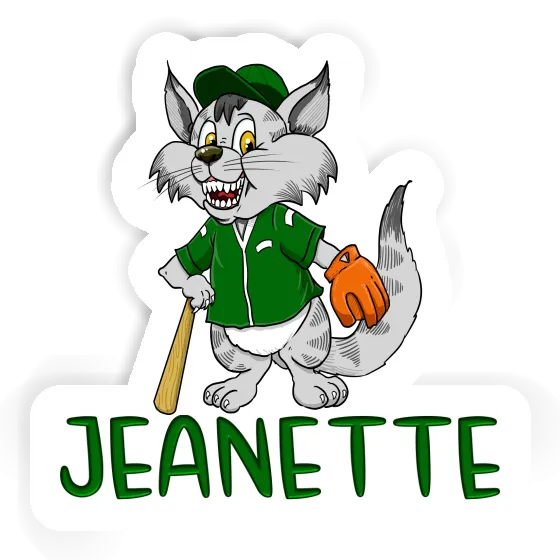 Jeanette Sticker Baseball Cat Gift package Image