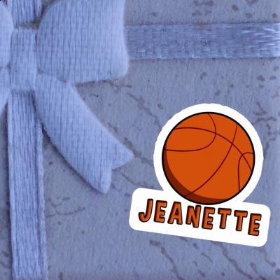 Jeanette Autocollant Ballon de basketball Image