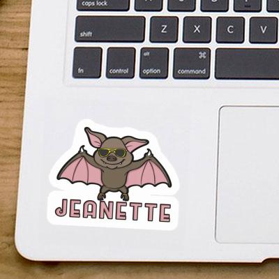 Jeanette Sticker Fledermaus Laptop Image