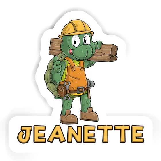 Sticker Construction worker Jeanette Image