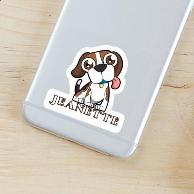 Beagle Dog Sticker Jeanette Gift package Image