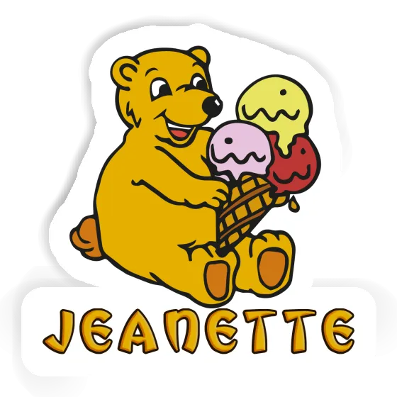 Sticker Bear Jeanette Notebook Image